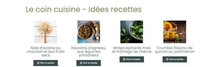 Coin cuisine pratique diététique wordpress